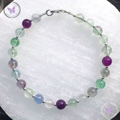 Fluorite & Silver Bracelet